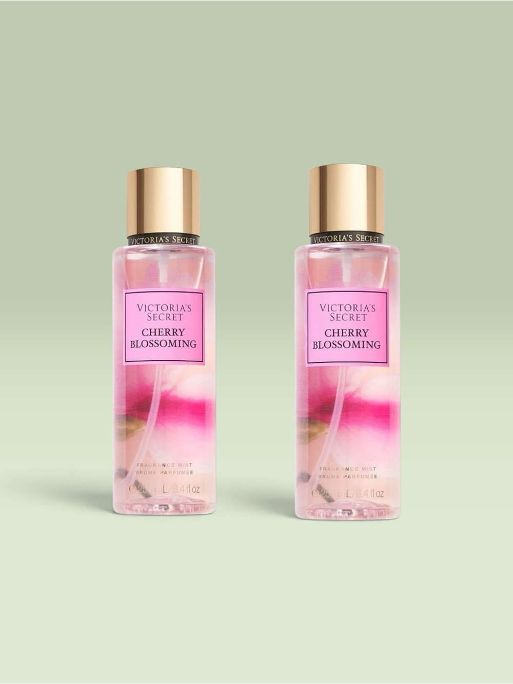 Victoria's Secret CHERRY BLOSSOMING Fragrance Mist ~ 8.4 fl.oz. ( Lot of 2 )